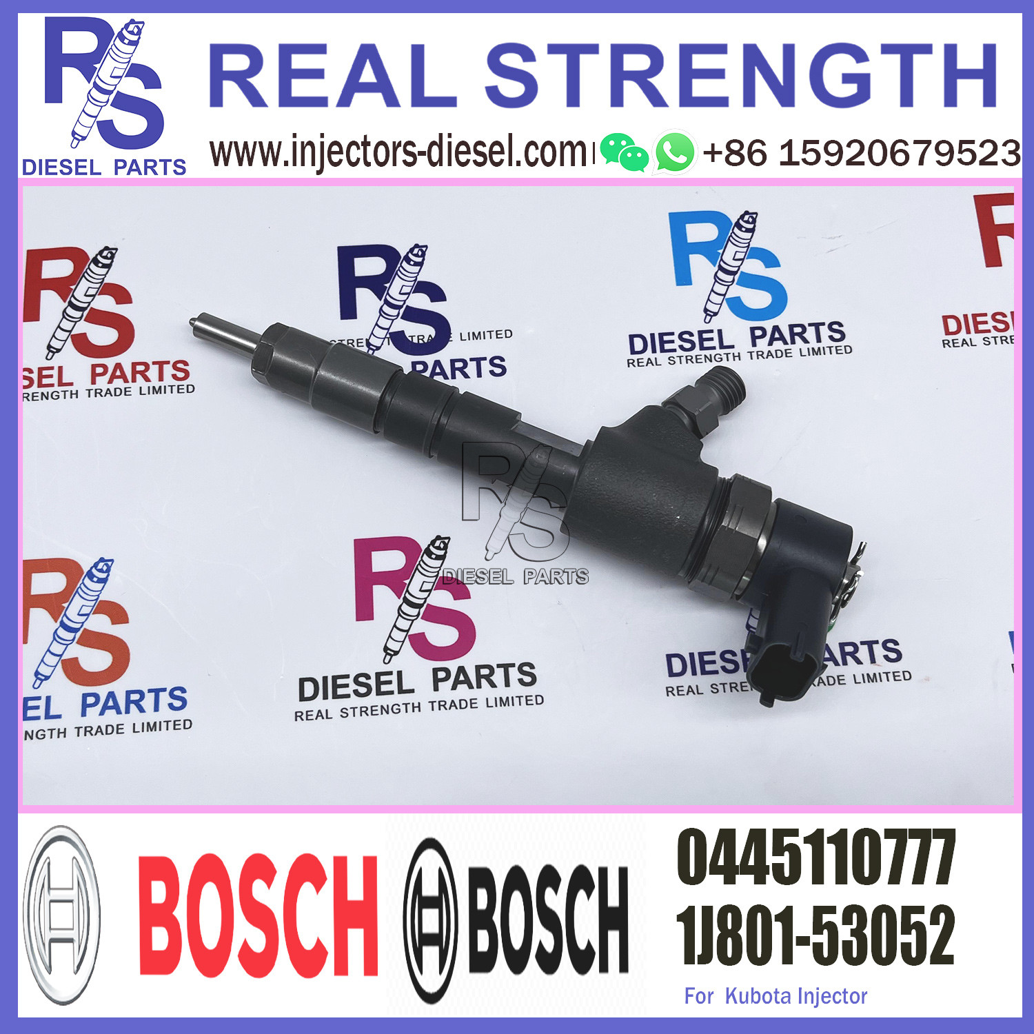 New Diesel Common Rail Fuel Injector 0445110777 0445110776 1112010-E4115 for Diesel Engine
