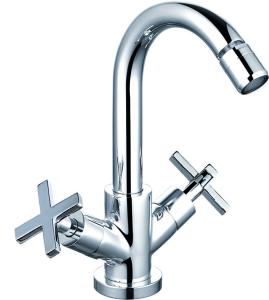 Wholesale Chrome Finish Brass Material Basin Mixer Faucet For Bathroom T8053B from china suppliers