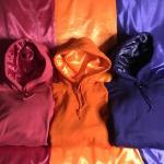 Golf Fleece Lined Hooded Sweatshirt Silk Hoodie Zip Pullover Regular Sleeve