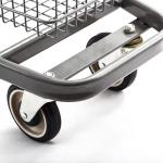 High Quality Double Basket Shopping Cart Two layer Storage Supermarket Trolley