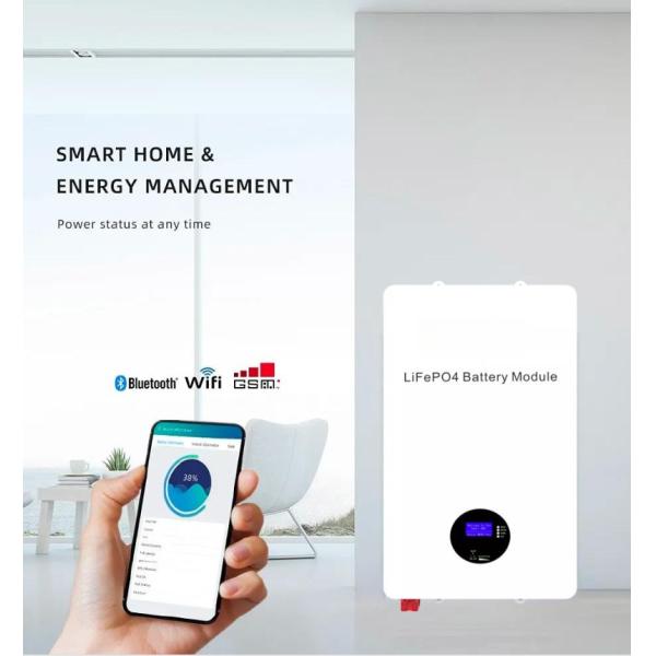 Solar Powerwall Lifepo4 Battery Smart Wall Mounted Lithium Battery 24V 100ah 3kwh