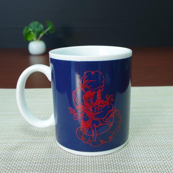 Ceramic Color Changing Coffee Mug , christmas heat changing custom color changing mug