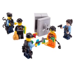 Wholesale MOC city accessories plioceman mini figure container diamond money safe box building block from china suppliers