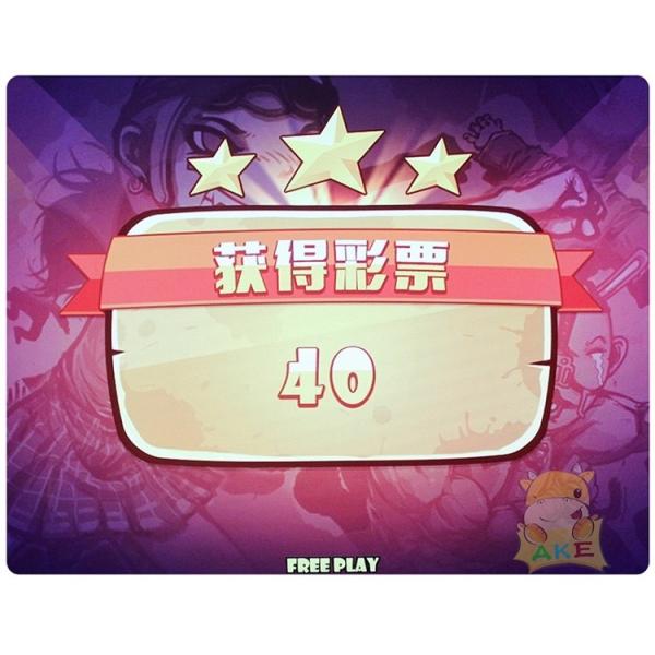 Enghish Language Ticket Redemption Machine Coin Operated Lottery Amusement