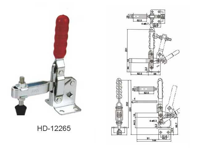vertical toggle clamp, quick release toggle clamp