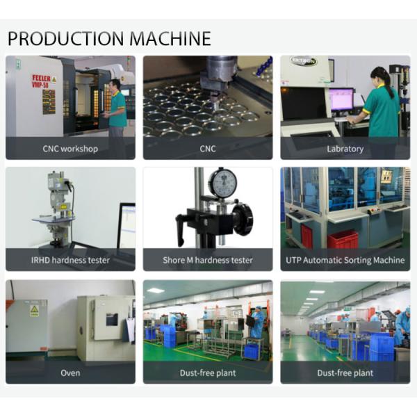 Car Buna EPDM MVQ Rubber Gasket Ring Orange O Ring Molded Gasket