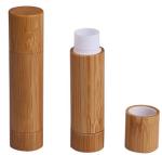 5g lipstick tube natural bamboo cosmetic packaging lip balm container make up