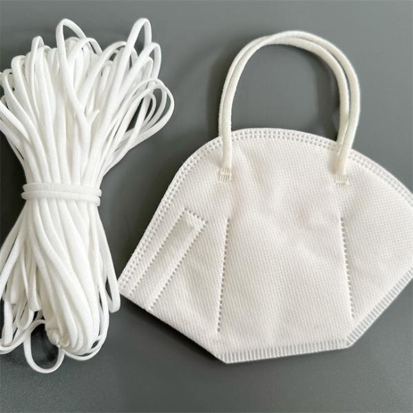 Quality 3.5mm 6mm 4mm 5mm Round Elastic Cord Polyester Spandex For 3D Face Mask for sale