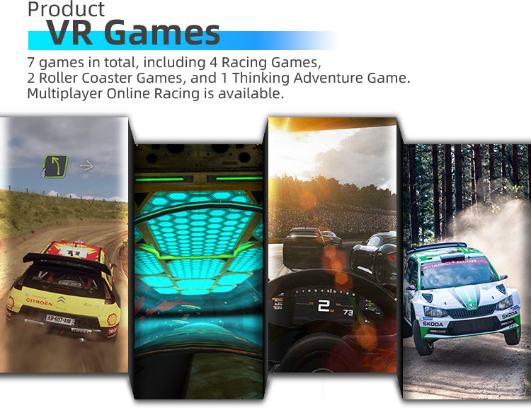 220V VR Racing Car Simulator Games Coin Operated For Kids And Adult