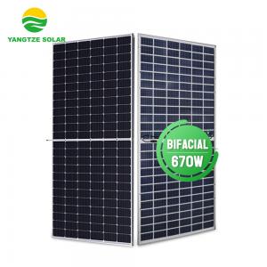 China 670W Bifacial Solar PV Panel 132Cells 10BB 210mm PERC on sale