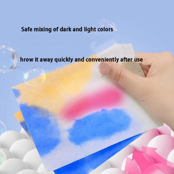 Anti Color Cross Washing Machine Sheets Mixed Color Absorber Sheets Paper Color