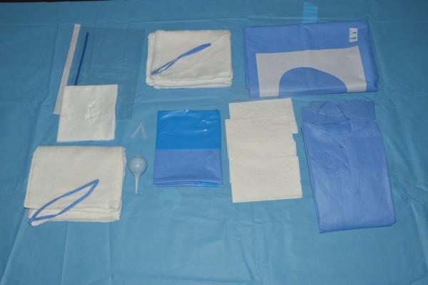Quality Disposable Non Woven Surgical C Sction Drape Pack For Operating Room for sale