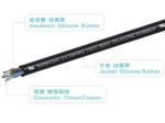 UL4330 300V 150C 2-4core 14-18AWG Silicone Rubber Wires and cables FT-2 for home