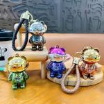 Easy Carrying Toys Keychain Metal Mini Bear Keychain With Light Fashion Compact