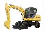 Mini Backhoe Excavator , Electric Mini Excavator Blade Height 295mm