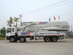 Wholesale Rz-Shaped 47m Concrete Boom Pump Truck Safety Isuzu 8x4 700L from china suppliers