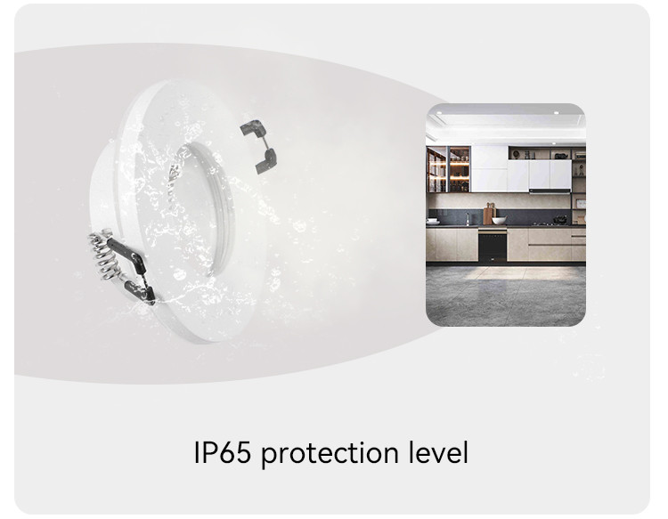 IP65 Rated 60mm Cut-out Round Aluminum Recessed MR16 GU10 Spotlight Housing