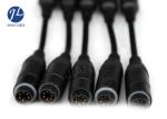 Heat Resistance Waterproof 6 Pin Extension Cable For Car Rear View Camera System