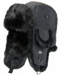 Black / Khaki Mink Fur Wool Winter Hat For Keeping Warm / Protecting Head