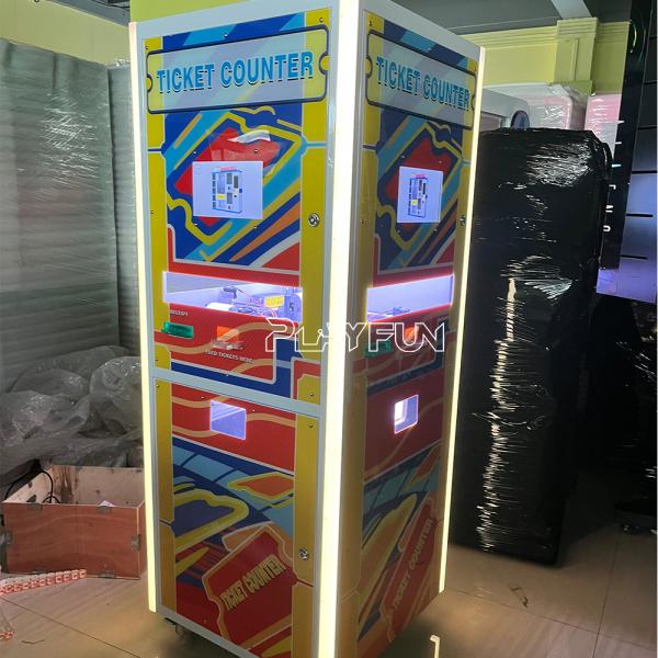 Manufacturer Provides Interactive Automatic 3 Sides Ticket Eater Counter Station Arcade Game Ticket Counter Counting Machine