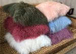 Real Tibetan Lambskin Colorful Furry Mongolian Sheep Fur Throw Pillows
