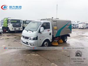 Wholesale Dongfeng 2 - 3T Mini Road Sweeper Truck With 0.8cbm Water Tank And 1.7cbm Dust Tank from china suppliers