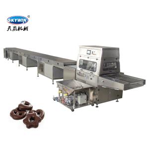 Wholesale 1-1000kg/H 1000mm Conveyor Belt Chocolate Enrobing Line For Biscuit / Cookie from china suppliers