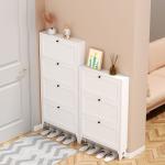 Modern Simple Ultra-Thin, Large-Capacity Steel Tipping Shoe Cabinet For Home