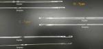 Ss Heddle Wire Picanol Air Jet Loom Spare Parts 5.5x1.2mm Eyelet