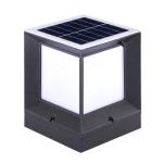 Aluminum Gate Fence Solar Pillar Light 2W Square IP55 Waterproof