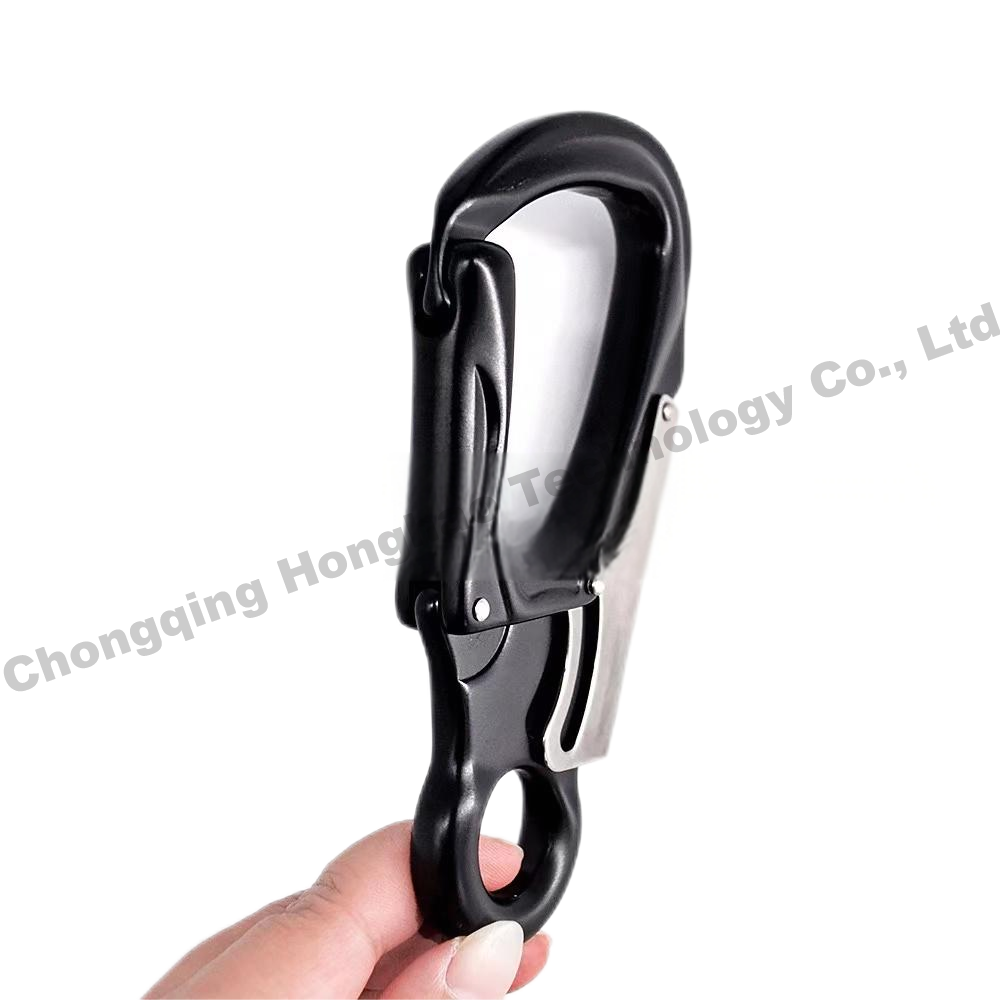 Galvanized Hardware Climbing Carabiner 35KN Aviation Aluminum Outdoor Hook Safety Lock Mountaineering Gear