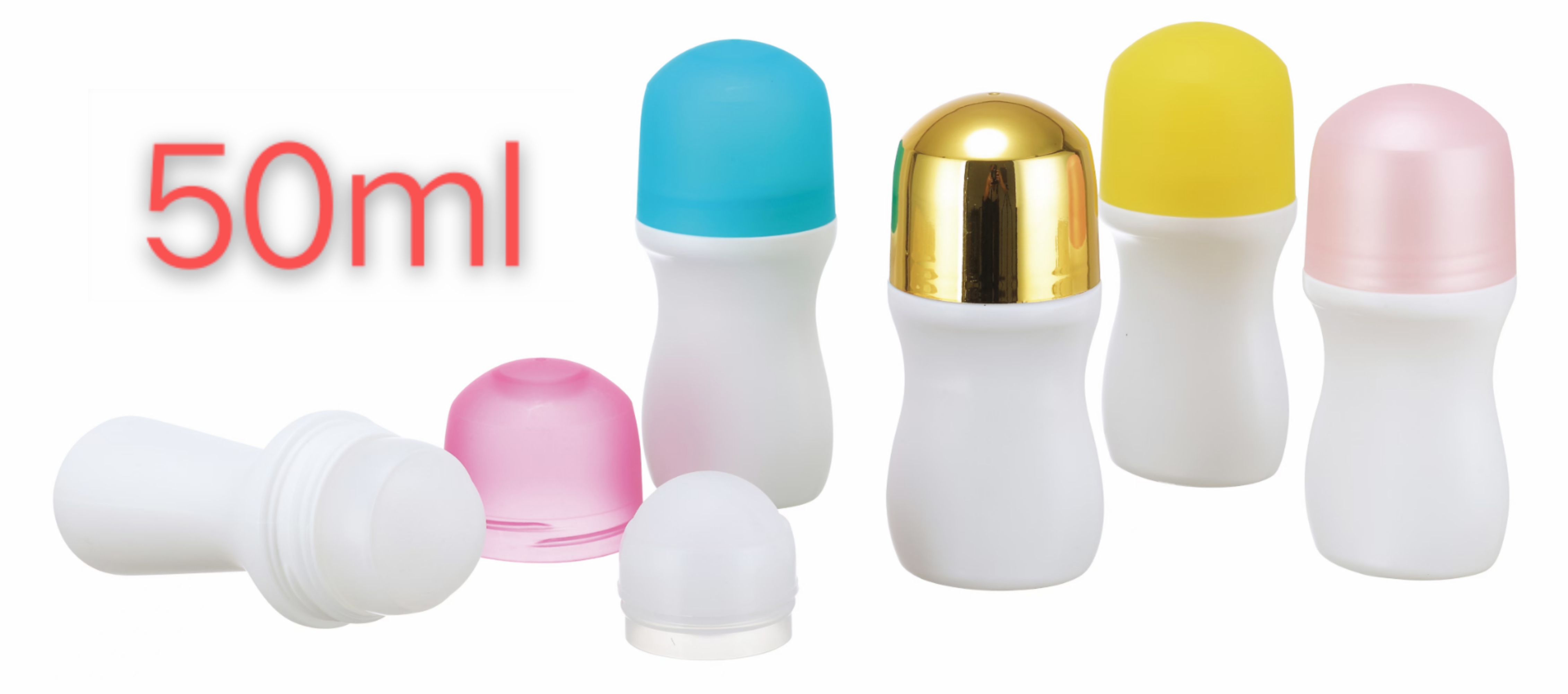 Eco-friendly Private Label Organic Roll on Natural Stone Alum Solid Perfume Deodorant Container Made of PP Body Material