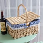 Handmade Natural Willow Wicker Picnic Basket Cheap Lunch Bags Hot sale products
