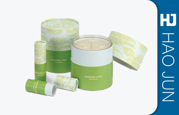 Full Color Printing Candle Box Packaging Tube Personalised Design Enviroment