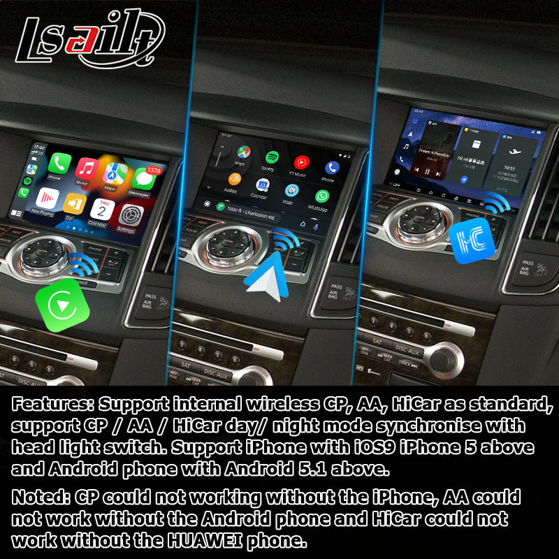 Nissan Maxima A35 Android 13 carplay android auto multimedia video interface