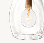 Bronze Cylinder Suspended Pendant Light Contemporary LED Botanist Flute Pendant