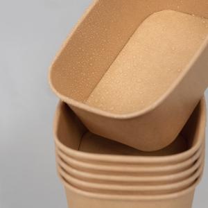 Wholesale 850ml Paper Snack Bowls Rectangular Paper Container 172*120*61mm Size from china suppliers