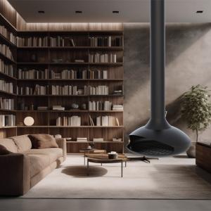 Wholesale Custom Mid Century Modern Hanging Fireplace Create Space from china suppliers