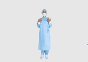 Wholesale Elastic / Knitted Cuffs Disposable Surgical Gown Breathable Personal Safety CE Approved from china suppliers