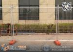 Height 2.1mx2.4m Temporary Fence panels for sale with HDPE Orange Color Blow
