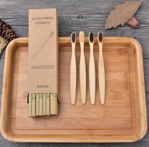 Wholesale Natural Charcoal Biodegradable Bamboo Toothbrush Custom Green from china suppliers