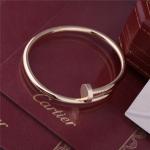 Real Gold JUSTE UN CLOU BRACELET YELLOW GOLD Thick Model Nail Bangle B6048217