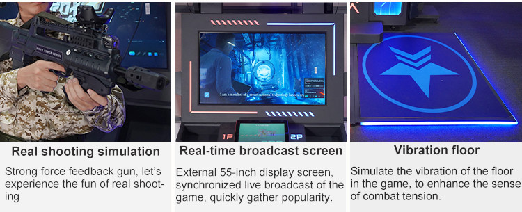 Infinity Battle VR Shooting Games Multiplayer 9d Shooter Simulator Gun Arcade Game For Commercial