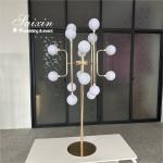 Saixin Custom Wedding LED Light Ball Lamp Decoration Metal Wedding Centerpiece