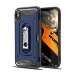 2 in 1 PC+TPU Color Red Black Kickstand Armor Case Back Cover For IphoneXS