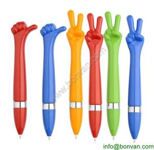 Wholesale gift pen, hand finge pen,gesture promotional plastic pen, made in tonglu,fenshui from china suppliers