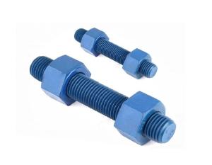 Wholesale PTFE SS 304 316 Double Ended Bolt , Full Thread Stud Bolt With Nut from china suppliers