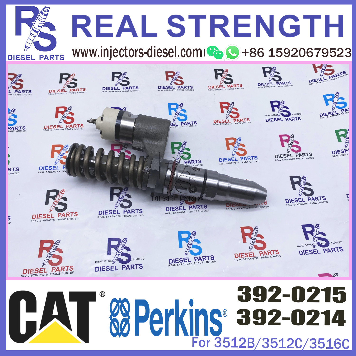 Diesel Engine Injector 392-0219 20R-1280 392-0215 For Cat 3508C/3512C/3516C Common Rail