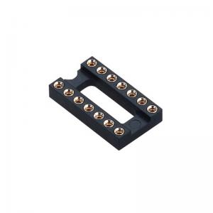 Wholesale WCON IC Socket 2*10P 180° H=3.0 Round female Header 7.62 with center bar from china suppliers