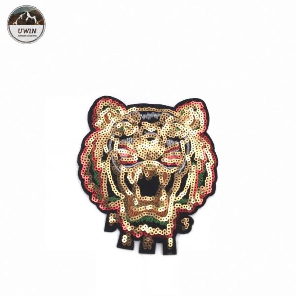New Arrival Popular Style Sequined Tiger Patches Factory Direct Selling Good